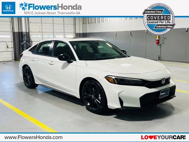 2026 Platinum White Pearl Honda Civic Si Base FWD Sedan