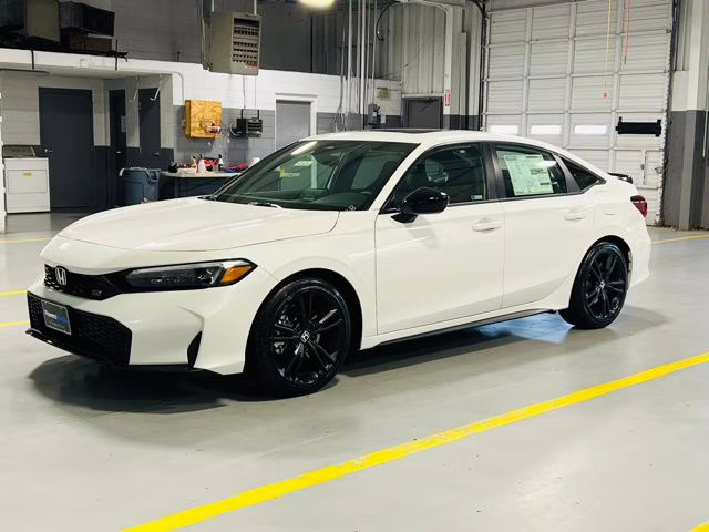 2026 Platinum White Pearl Honda Civic Si Base FWD Sedan