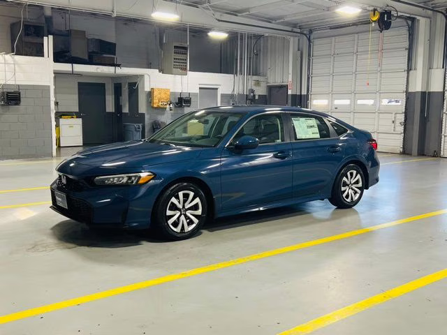 2026 Blue Lagoon Pearl Honda Civic LX FWD Sedan