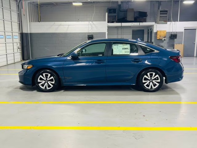 2026 Blue Lagoon Pearl Honda Civic LX FWD Sedan