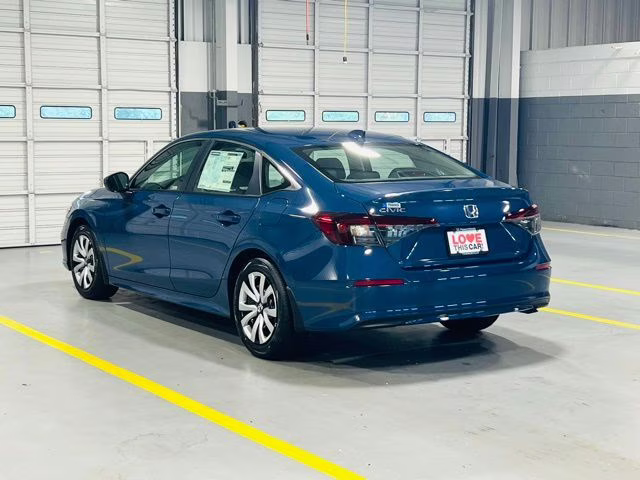 2026 Blue Lagoon Pearl Honda Civic LX FWD Sedan