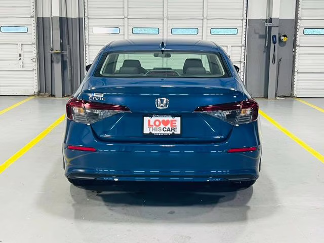 2026 Blue Lagoon Pearl Honda Civic LX FWD Sedan