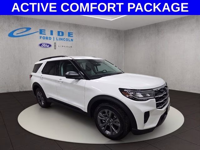 2026 Star White Metallic Tri-Coat Ford Explorer Active 4X4 SUV