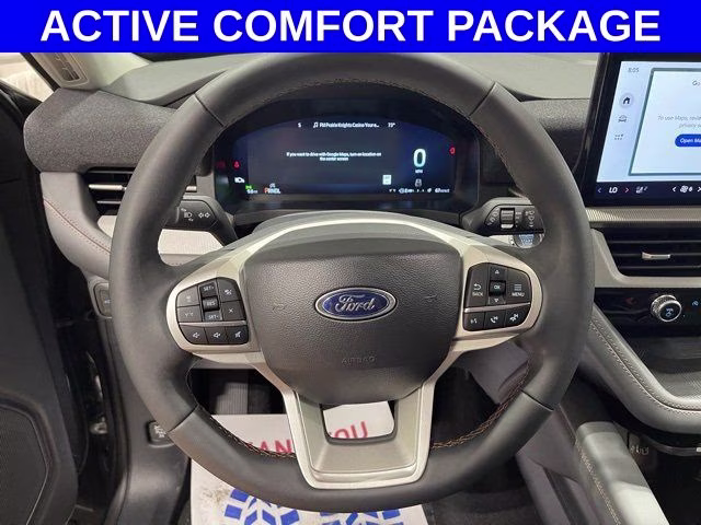 2026 Star White Metallic Tri-Coat Ford Explorer Active 4X4 SUV