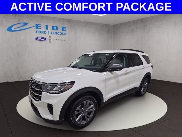 2026 Star White Metallic Tri-Coat Ford Explorer Active 4X4 SUV