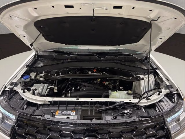 2026 Star White Metallic Tri-Coat Ford Explorer ST-Line 4X4 SUV