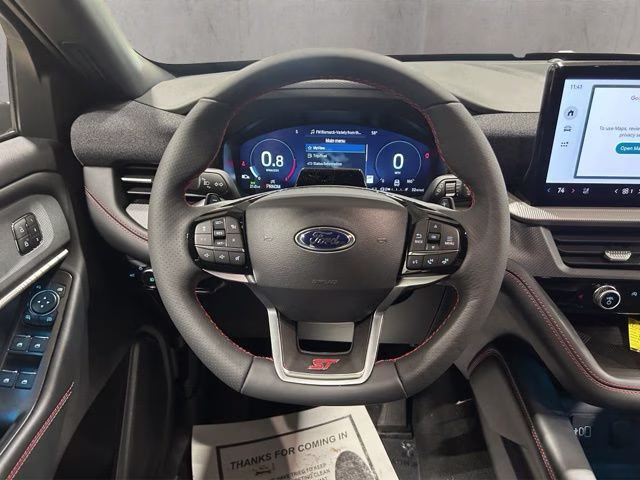 2026 Star White Metallic Tri-Coat Ford Explorer ST 4X4 SUV