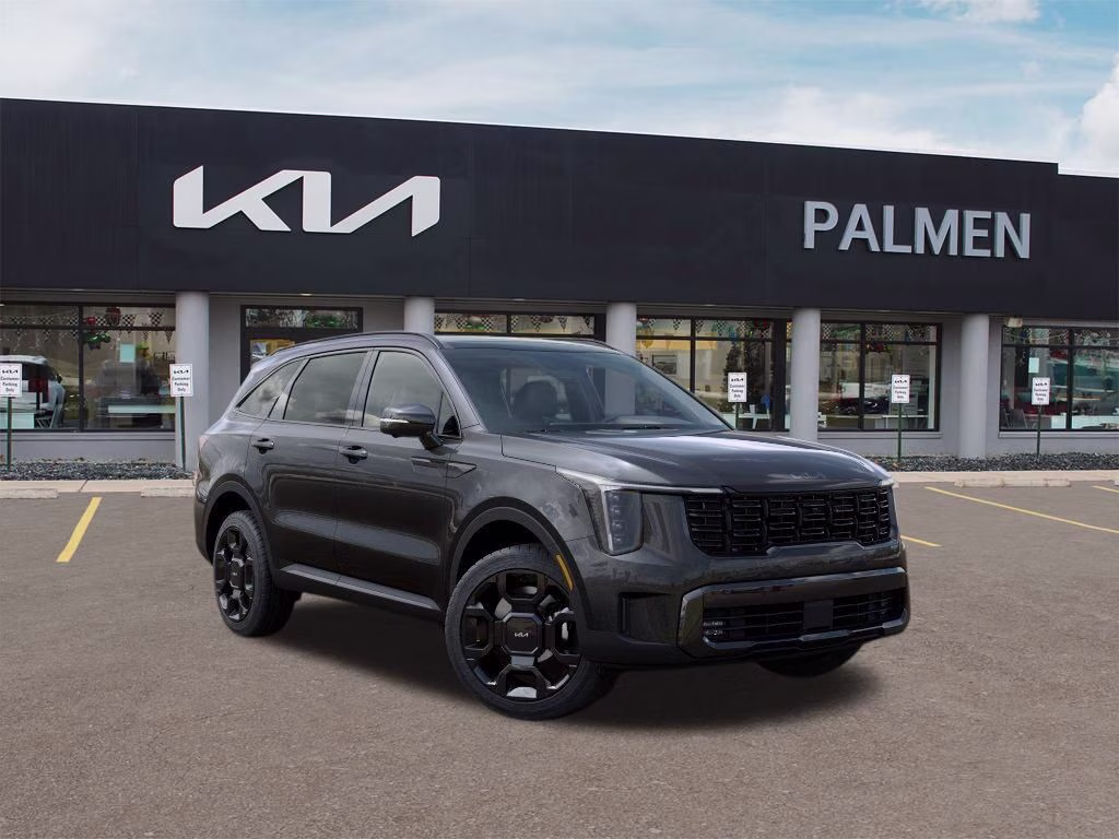 2026 Interstellar Gray Kia Sorento Hybrid X-Line SX Prestige AWD SUV