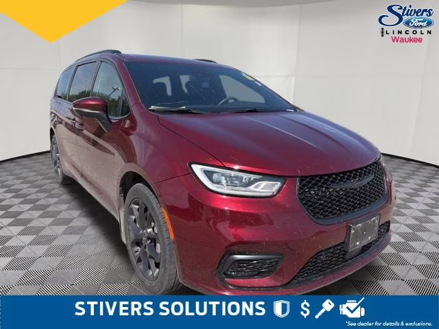 2023 Velvet Red Pearlcoat Chrysler Pacifica Touring L AWD Van