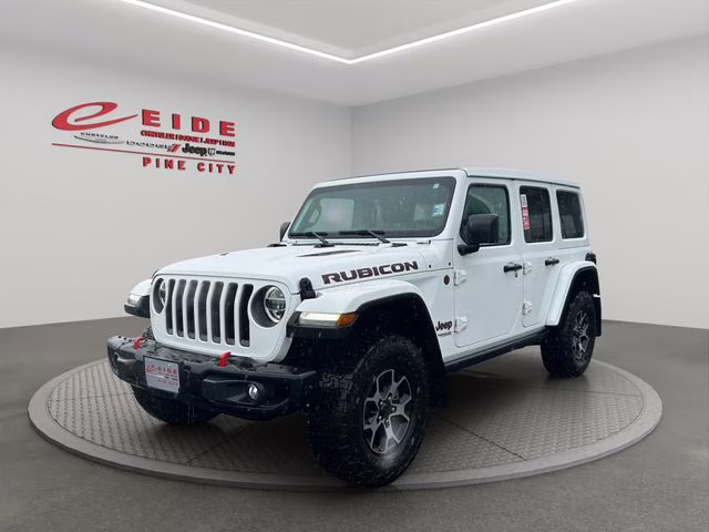 2021 Bright White Clearcoat Jeep Wrangler Unlimited Rubicon 4X4 SUV