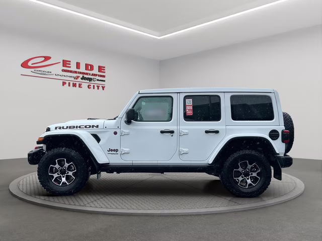 2021 Bright White Clearcoat Jeep Wrangler Unlimited Rubicon 4X4 SUV