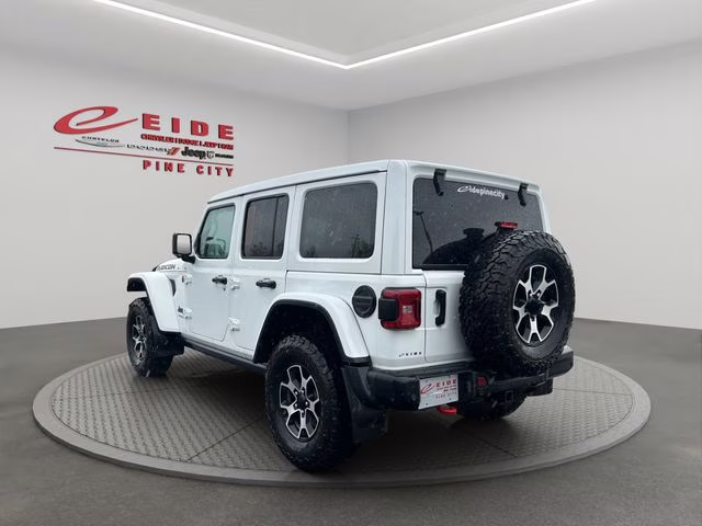 2021 Bright White Clearcoat Jeep Wrangler Unlimited Rubicon 4X4 SUV