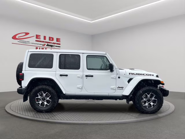 2021 Bright White Clearcoat Jeep Wrangler Unlimited Rubicon 4X4 SUV