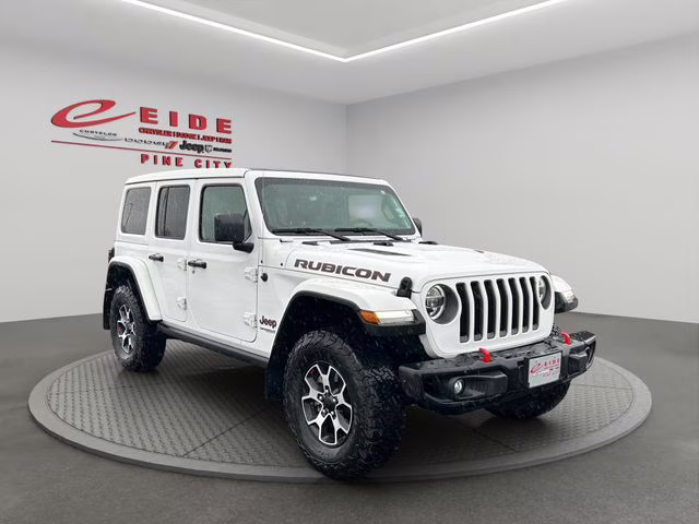 2021 Bright White Clearcoat Jeep Wrangler Unlimited Rubicon 4X4 SUV