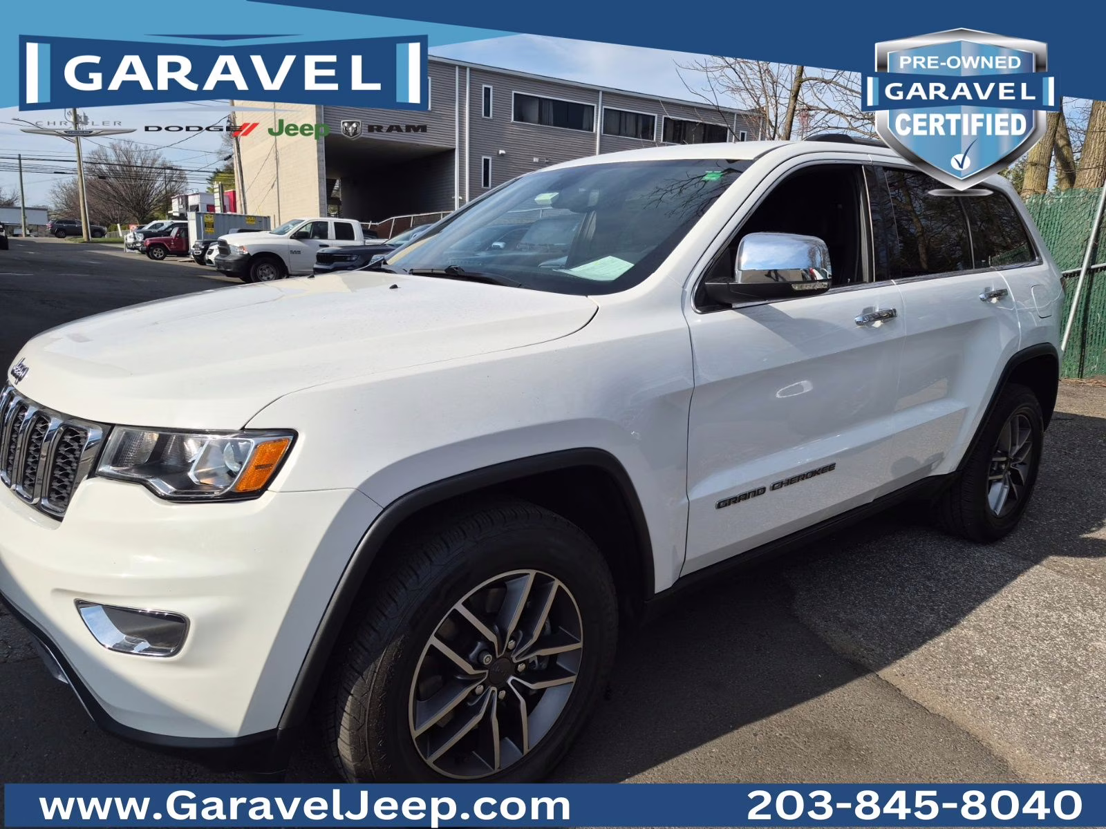 2021 Bright White Clearcoat Jeep Grand Cherokee Limited 4X4 SUV