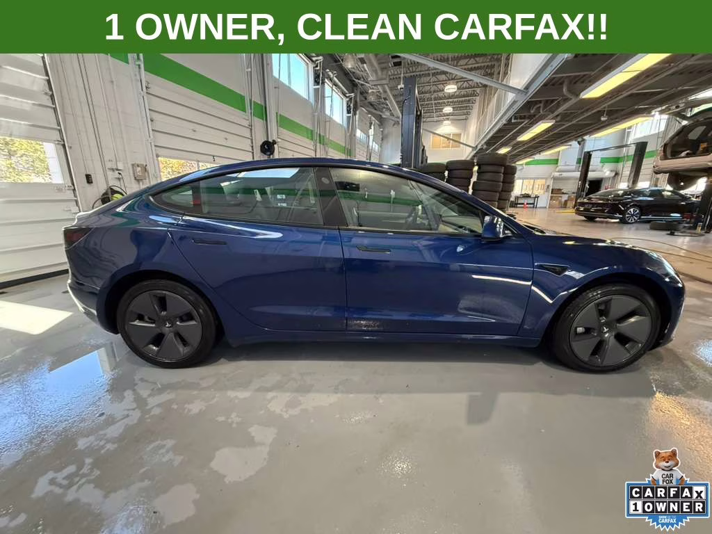 2022 Deep Blue Metallic Tesla Model 3 Long Range AWD Sedan