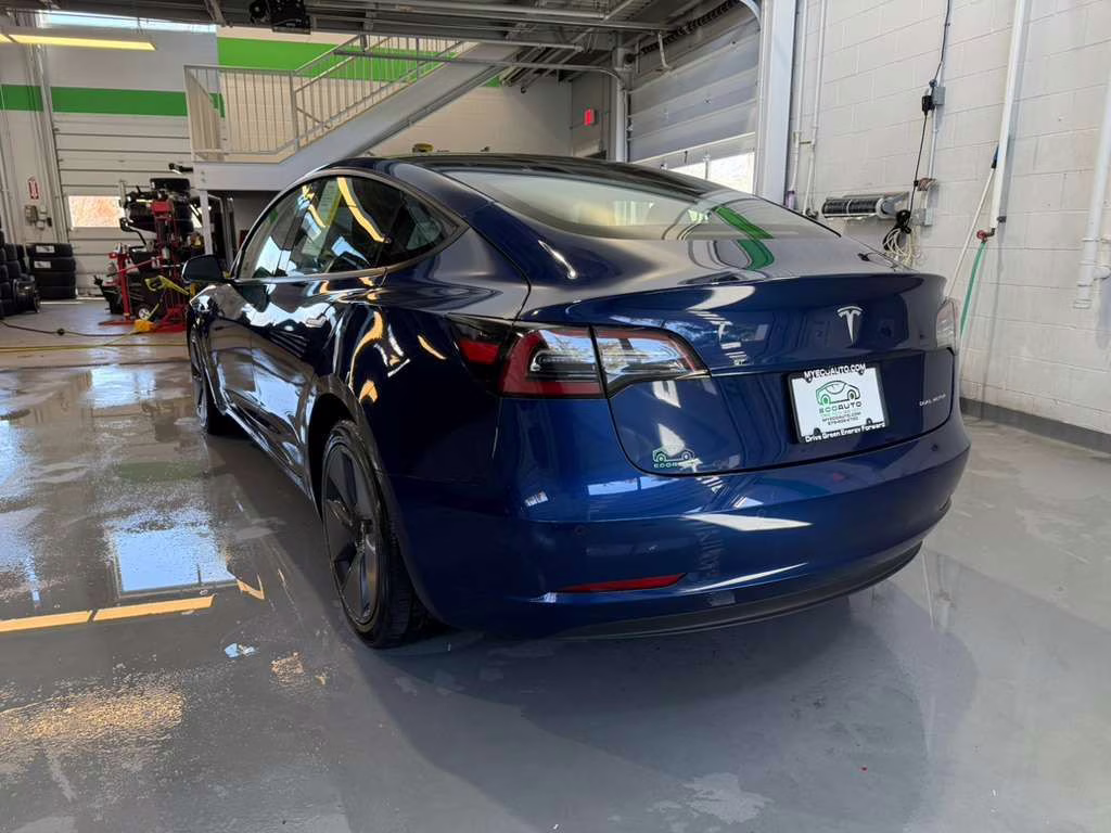 2022 Deep Blue Metallic Tesla Model 3 Long Range AWD Sedan