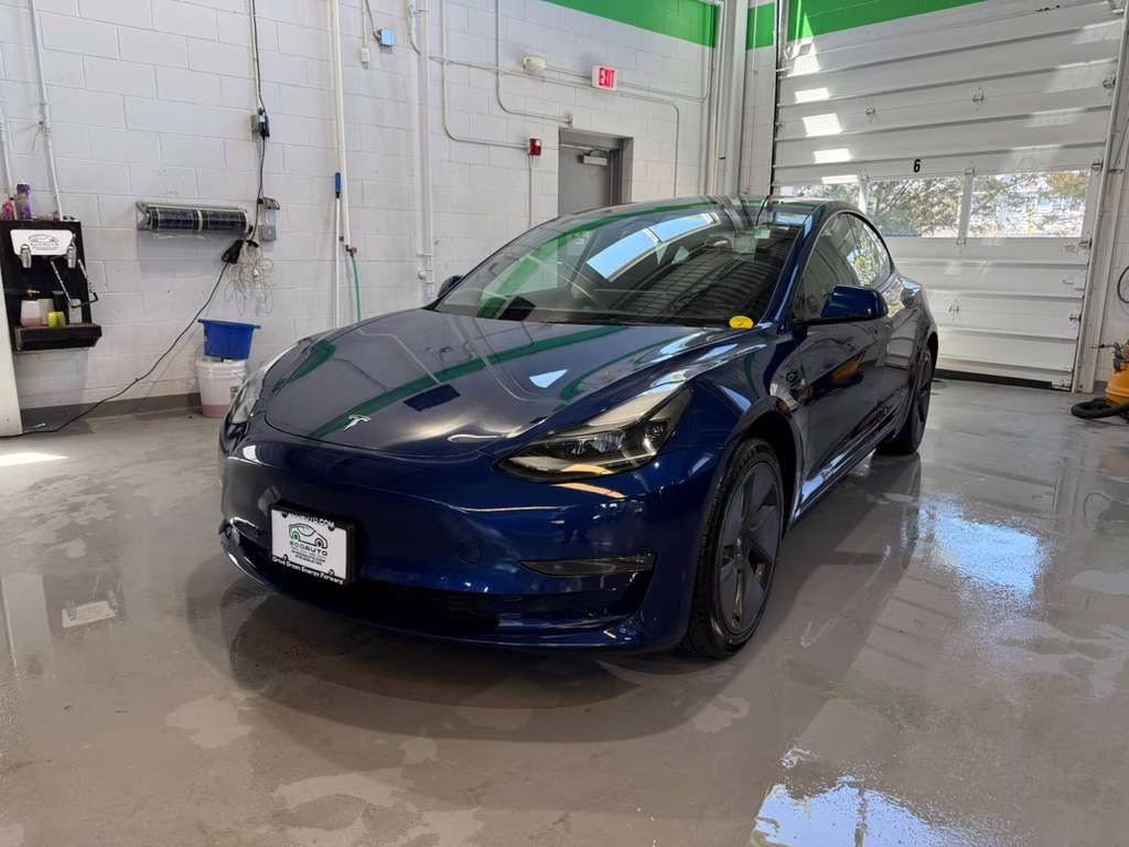2022 Deep Blue Metallic Tesla Model 3 Long Range AWD Sedan