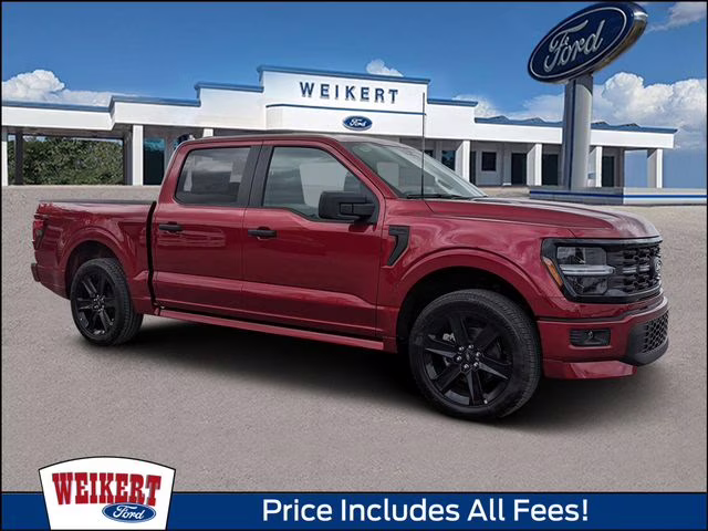 2026 Ruby Red Metallic Tinted Clearcoat Ford F-150 STX 4X4 Truck