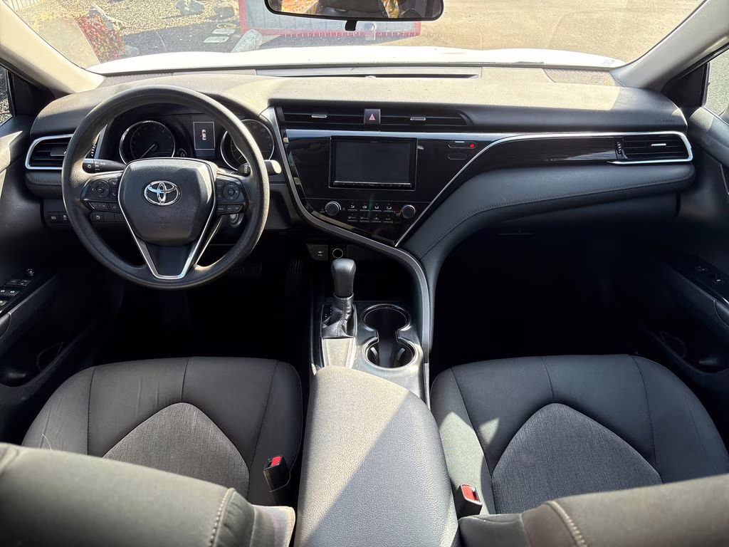 2018 Super White Toyota Camry LE FWD Sedan