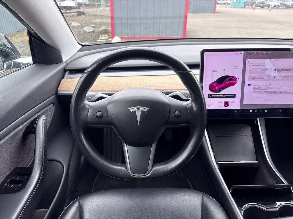 2018 Black Tesla Model 3 Long Range RWD Sedan