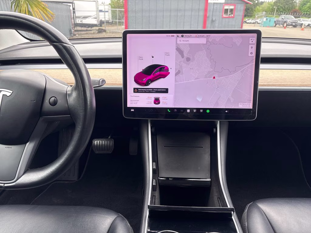 2018 Black Tesla Model 3 Long Range RWD Sedan