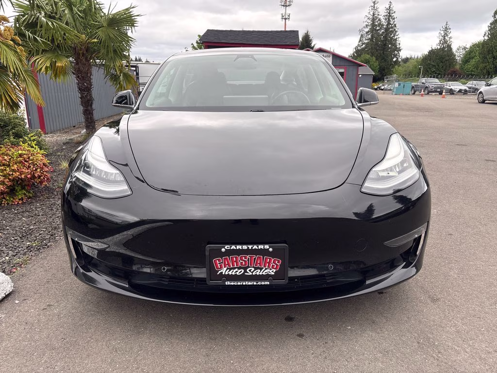 2018 Black Tesla Model 3 Long Range RWD Sedan