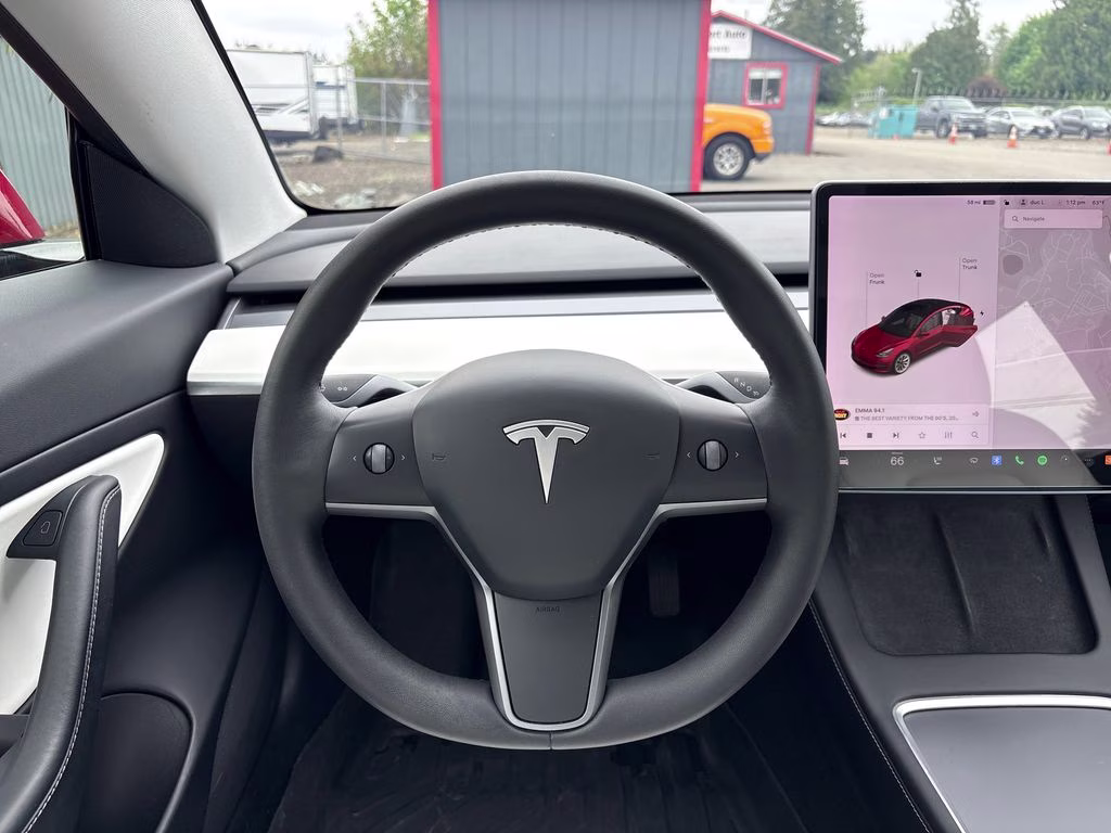 2021 Red Multi-Coat Tesla Model 3 Standard Range Plus RWD Sedan