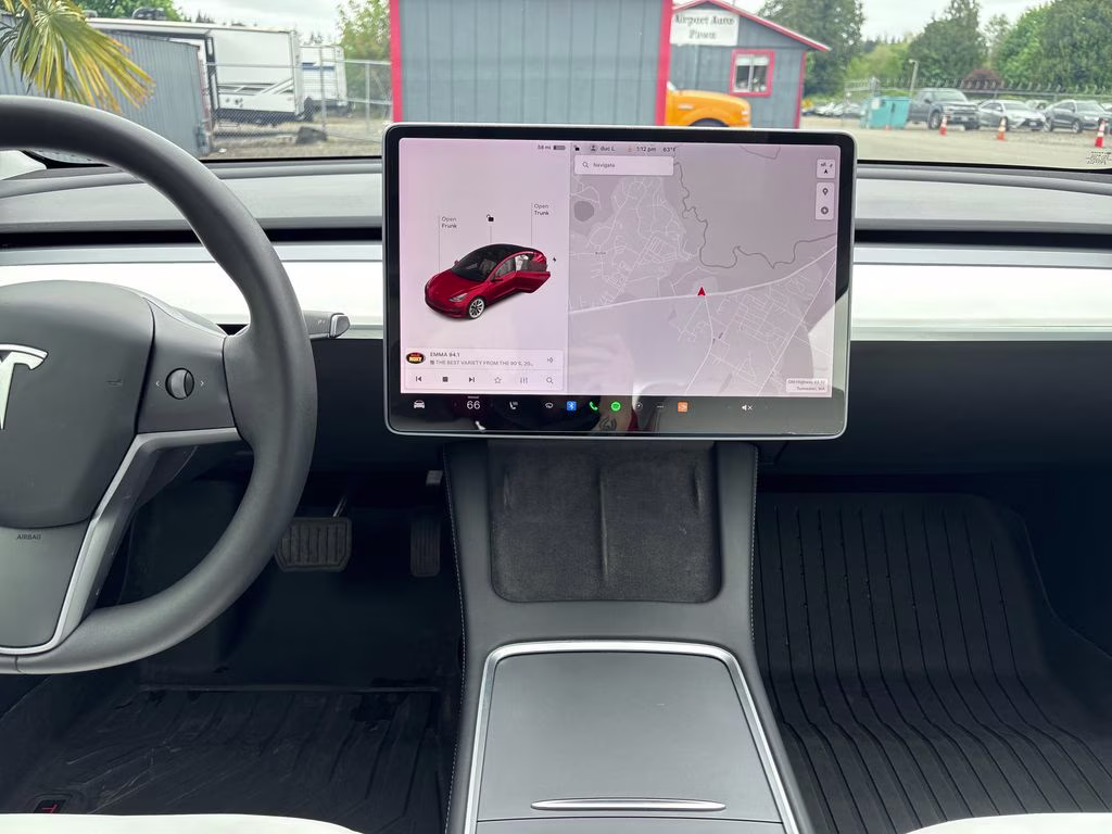 2021 Red Multi-Coat Tesla Model 3 Standard Range Plus RWD Sedan