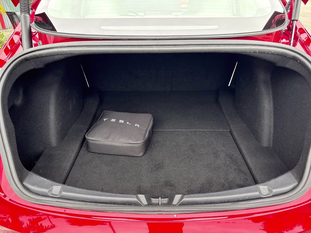 2021 Red Multi-Coat Tesla Model 3 Standard Range Plus RWD Sedan