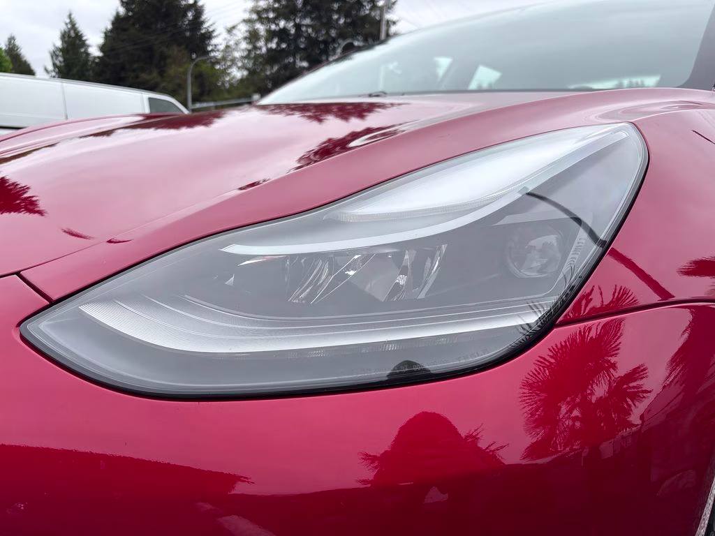 2021 Red Multi-Coat Tesla Model 3 Standard Range Plus RWD Sedan