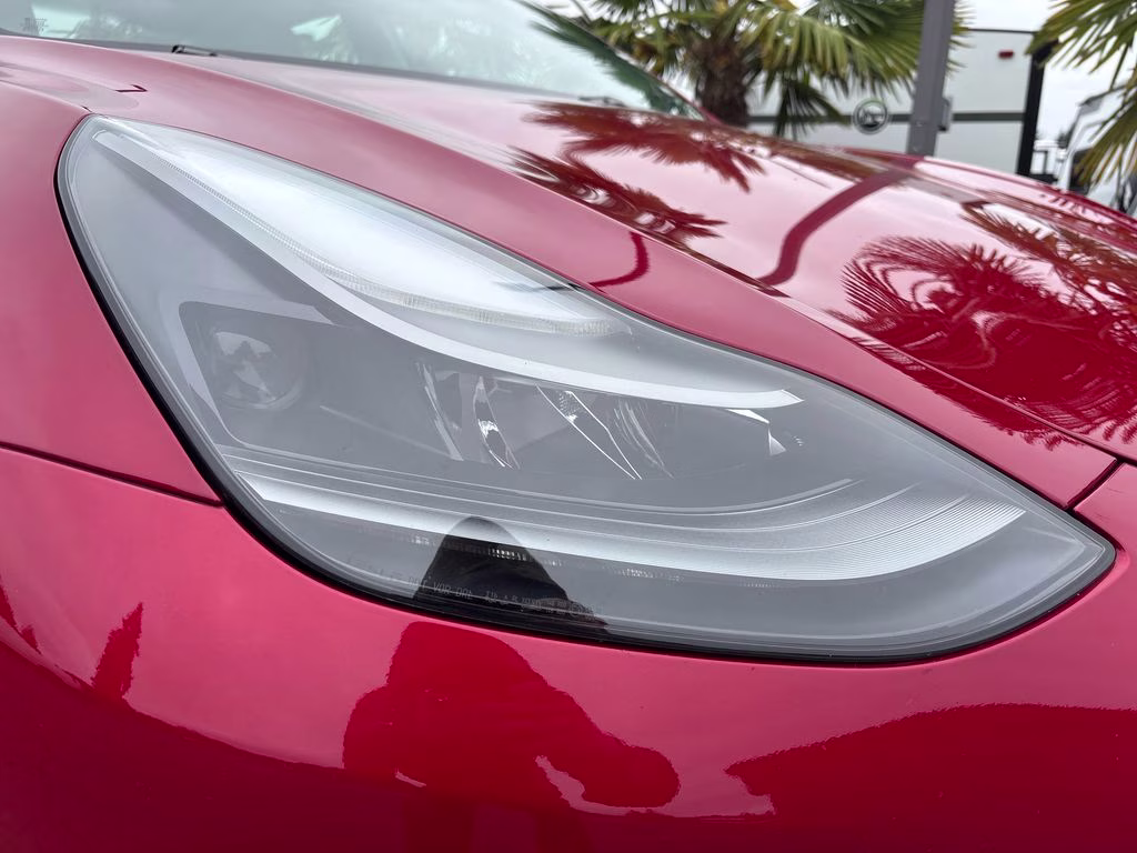 2021 Red Multi-Coat Tesla Model 3 Standard Range Plus RWD Sedan