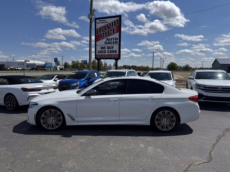 2020 Alpine White BMW 5 Series M550i xDrive AWD Sedan