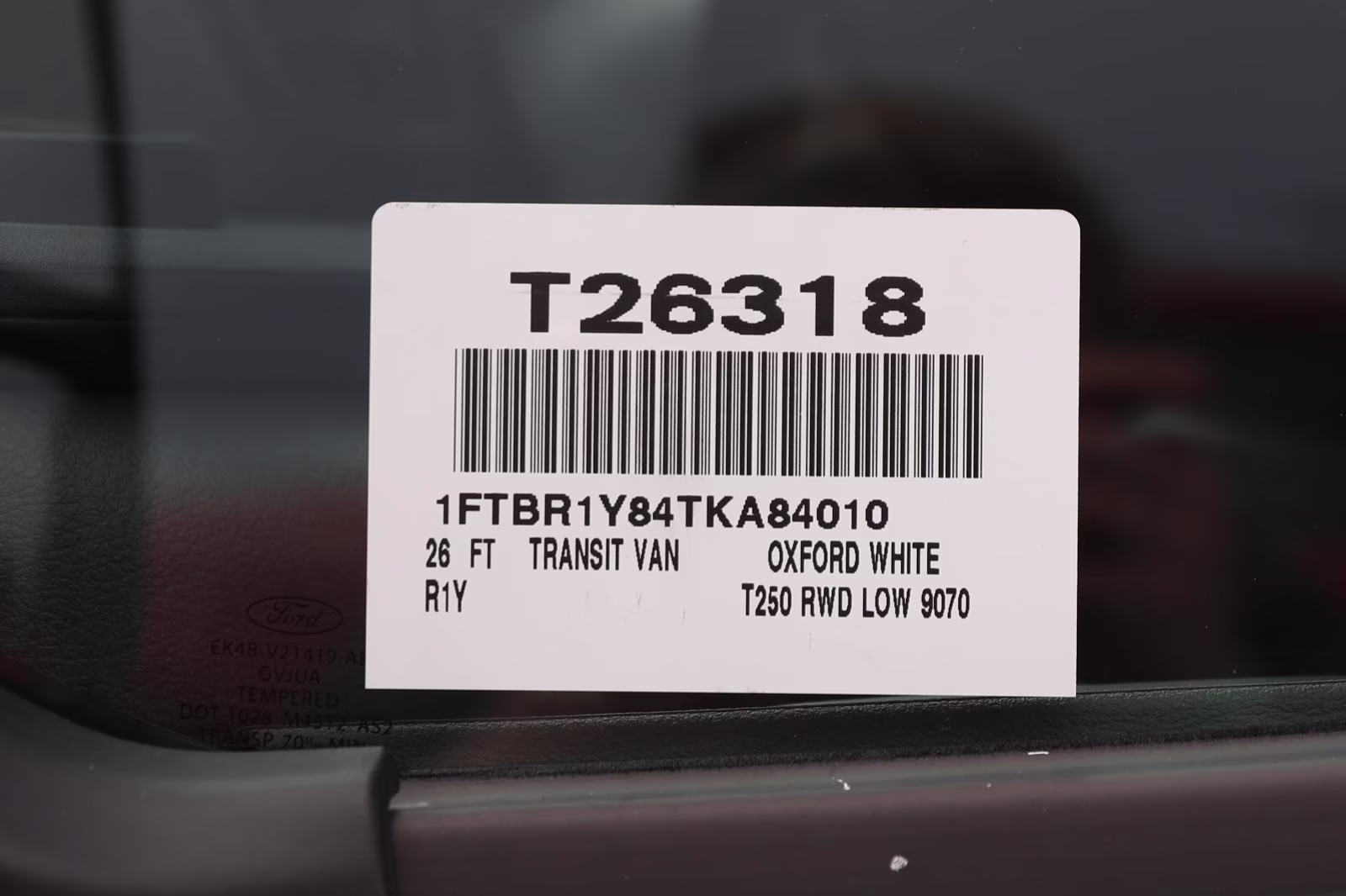 2026 Oxford White Ford Transit Cargo Van RWD Van