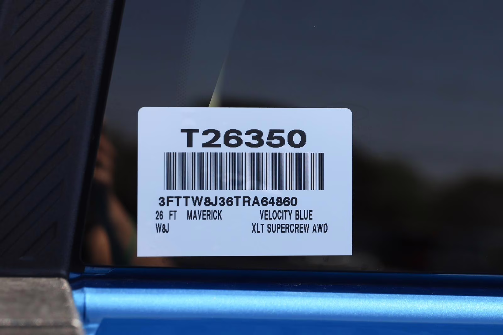 2026 Velocity Blue Ford Maverick XLT AWD Truck