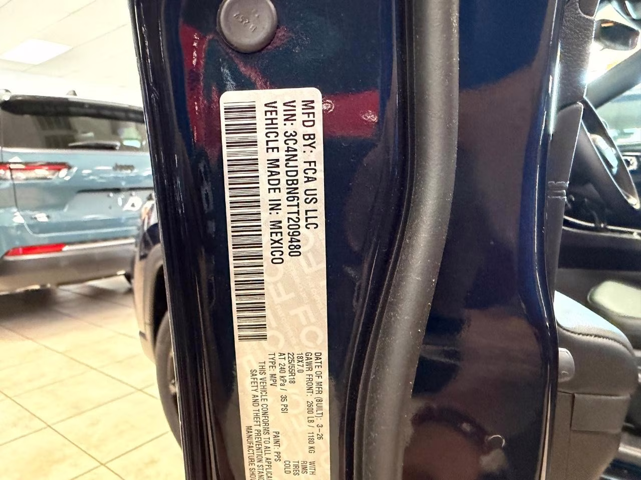 2026 Fathom Blue Pearl Coat Jeep Compass Latitude Altitude 4X4 SUV