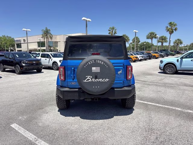 2022 Velocity Blue Metallic Ford Bronco Outer Banks 4X4 Convertible