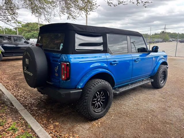 2022 Velocity Blue Metallic Ford Bronco Outer Banks 4X4 Convertible