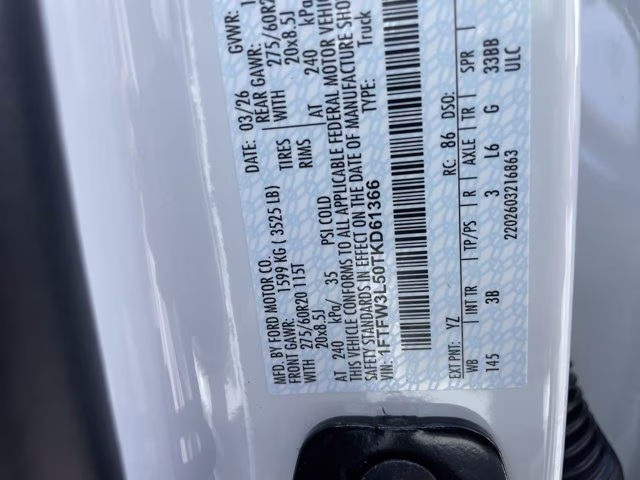 2026 Oxford White Ford F-150 XLT 4X4 Truck