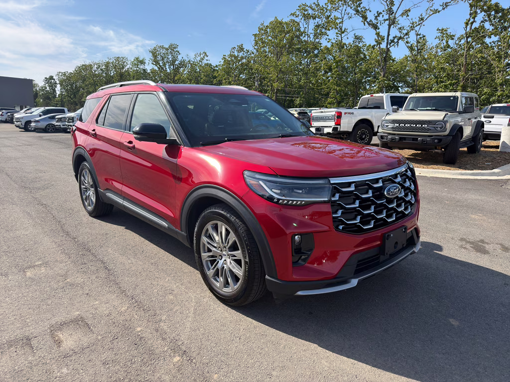 2025 Rapid Red Met Tinted Cc Ford Explorer Platinum RWD SUV