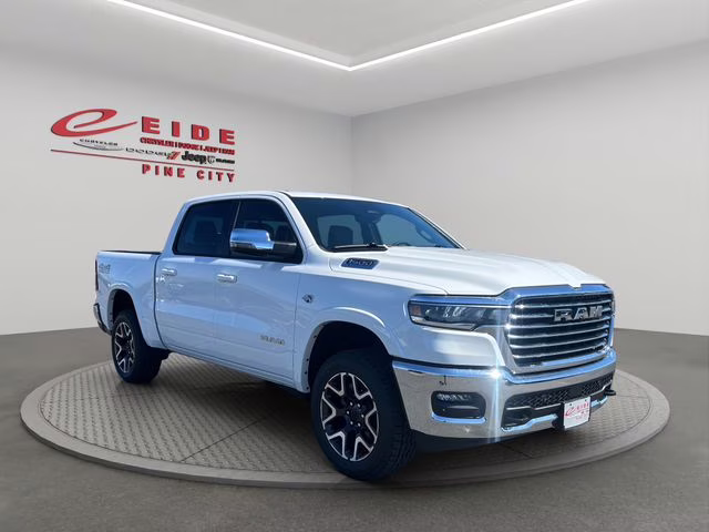 2026 Bright White Clearcoat Ram 1500 Laramie 4X4 Truck