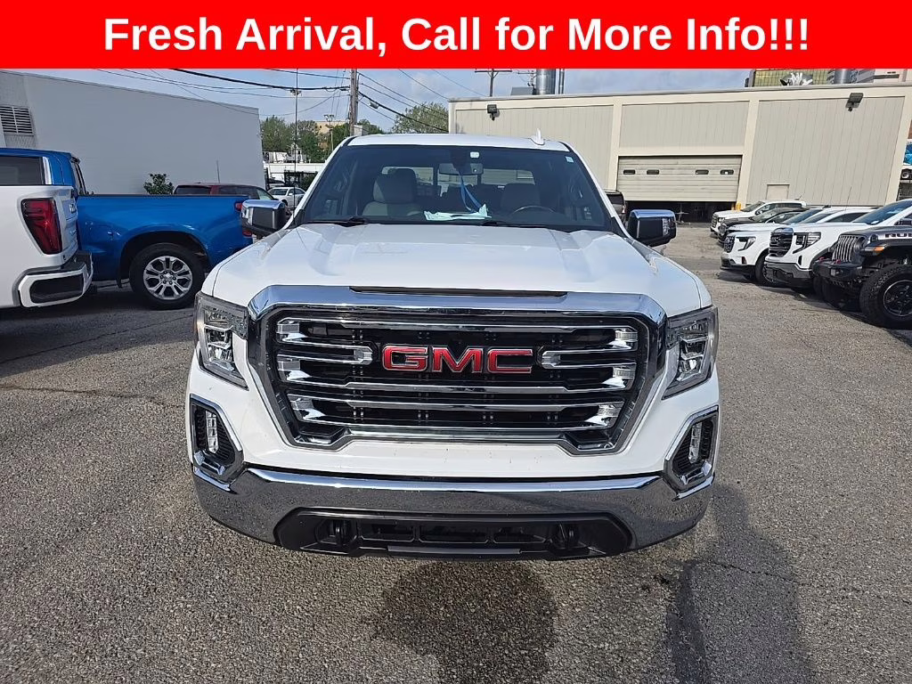 2021 Summit White GMC Sierra 1500 SLT 4X4 Truck