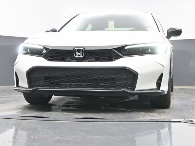 2026 Platinum White Pearl Honda Civic Sport FWD Sedan