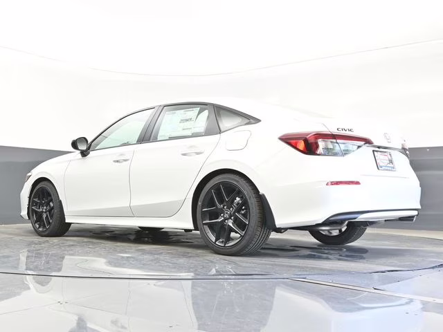 2026 Platinum White Pearl Honda Civic Sport FWD Sedan