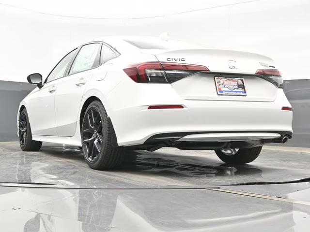 2026 Platinum White Pearl Honda Civic Sport FWD Sedan
