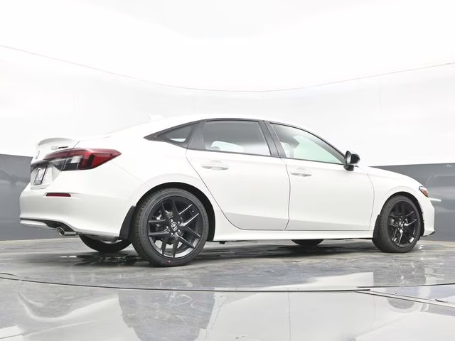 2026 Platinum White Pearl Honda Civic Sport FWD Sedan