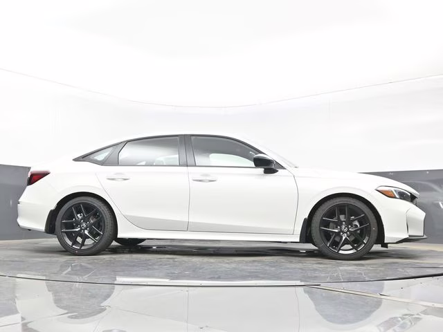 2026 Platinum White Pearl Honda Civic Sport FWD Sedan