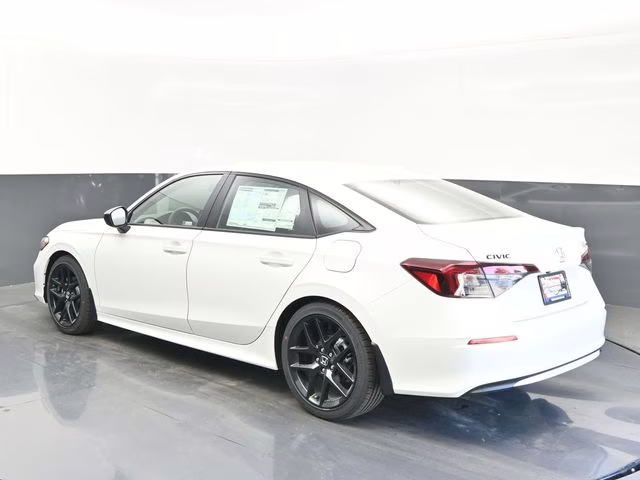 2026 Platinum White Pearl Honda Civic Sport FWD Sedan
