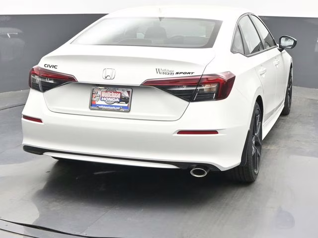 2026 Platinum White Pearl Honda Civic Sport FWD Sedan