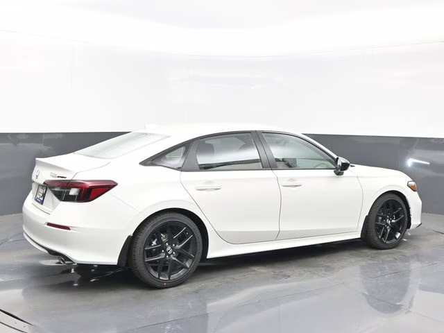 2026 Platinum White Pearl Honda Civic Sport FWD Sedan